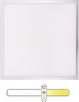 LED PANEL stříbrný stmívatelný L/00061 595x595x10mm 3000-6000K