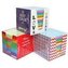 Kostka papierowa fluo/biała 9x9x9 cm w kubiku