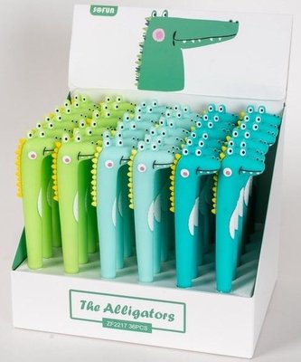 Długopis żelowy Silky 12 - Aligator MIX (36szt)