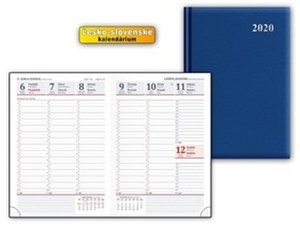 Diář 2020 T805 PVC Blue