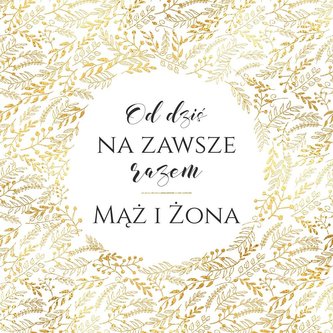 Karnet KWD z bilecikiem HS Ślub Złoty