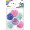 Pompony poliestrowe 45mm mix 6szt