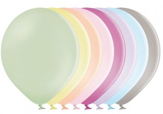 Balony B85 pastelowe makaroniki MIX 27cm 100szt