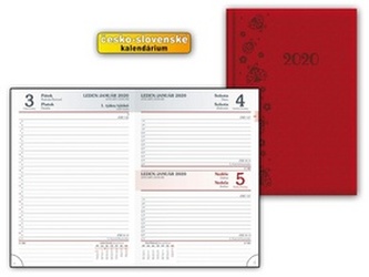 Diář 2020 D801 PU Red