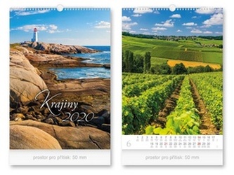 Krajiny - nástěnný kalendář 2020