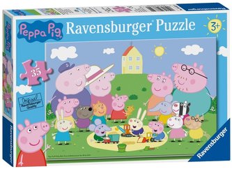 Puzzle Prasátko Peppa na pískovišti 35 dílků