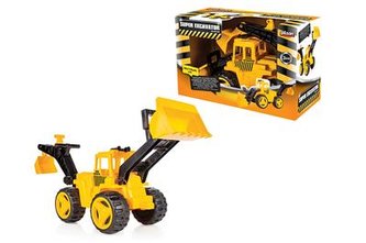 Auto bagr s přední i zadní lžící