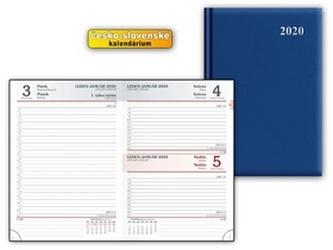 Diář 2020 D801 PVC Blue