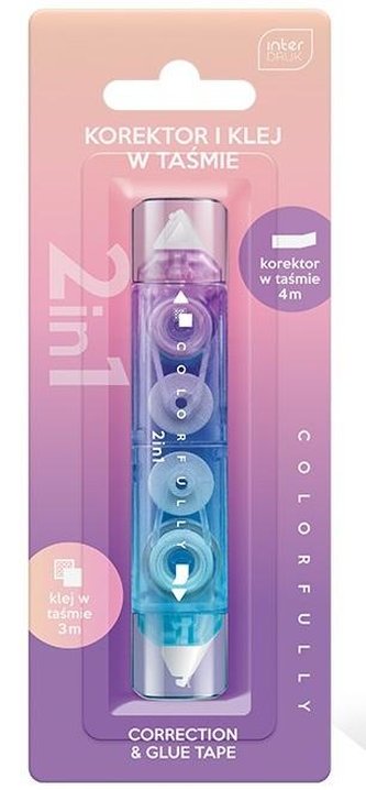 Korektor i klej w taśmie Colorfull