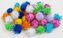 Pompony poliestrowe metaliczne MIX (40szt)