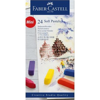 Pastele suche CS mini 24 kolory FABER CASTELL