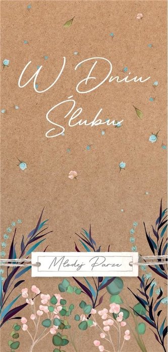 Karnet ślub DL-122