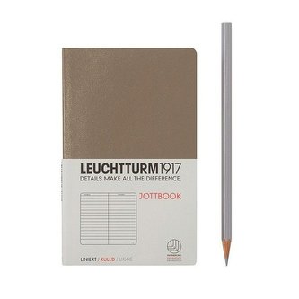 LEUCHTTURM1917 JOTTBOOK POCKET (A6), linky, Taupe 341555