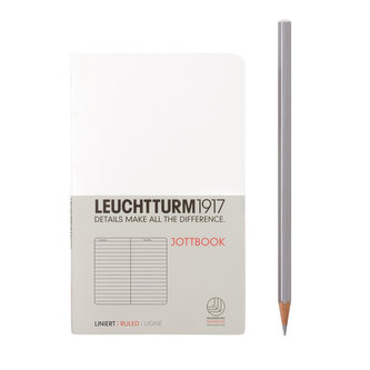 LEUCHTTURM1917 JOTTBOOK POCKET (A6), linky, White 339945