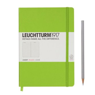 LEUCHTTURM1917 Notebook Medium (A5), lined, lime 338717