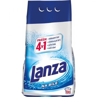 Lanza Expert prací prášek na bílé prádlo, 100 dávek, 7,5 kg