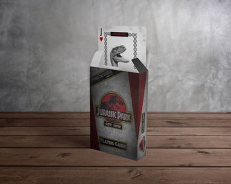 Hrací karty Jurassic Park|Jurský park: 55 karet (6 x 9 x 2 cm)
