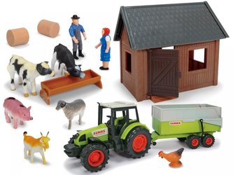 Sada farma s traktorem