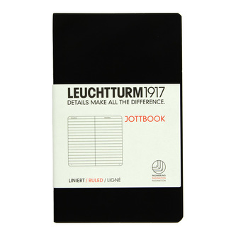 LEUCHTTURM1917 JOTTBOOK POCKET (A6), linky, Black 339943
