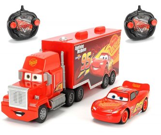 RC Cars 3 Turbo Mack Truck 46 cm, 3kan + Blesk McQueen 1:24, 2kan