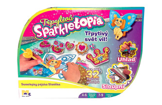 Třpytivá Sparkletopia - Samolepky pejsek Sluníčko