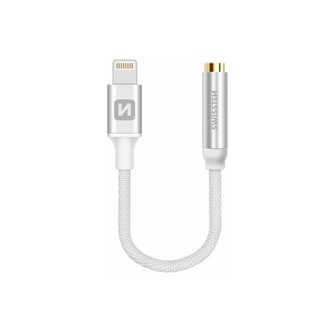 SWISSTEN Lightning 3,5 mm redukce 0,15 m stříbrná