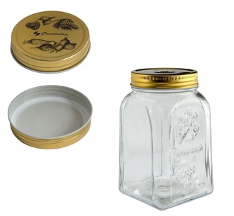 Dóza zavař. s víčkem 1l