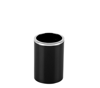 Kelímek na kartáčky černý 8x10,5cm