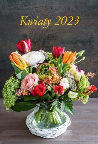 Kalendarz 2023 Ścienny wieloplanszowy Kwiaty