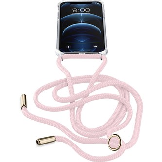 Cellularline Neck-Case se šňůrkou na krk Apple iPhone 12 Pro Max růžové