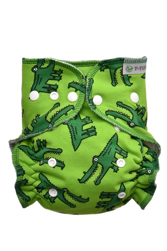 T-TOMI Kalhotková plena - přebalovací set patentky Crocodiles