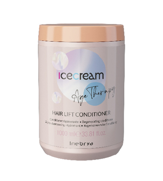 Inebrya Ice Cream Age Therapy Hair Lift Conditioner regenerační kondicionér na zralé, porézní a chemicky upravené vlasy 1000 ml