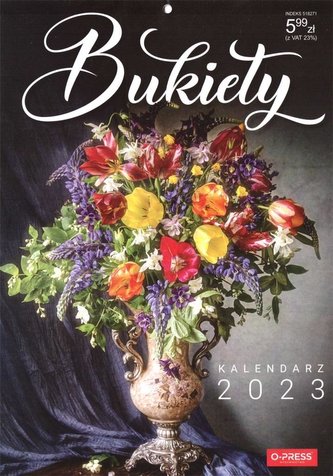 Kalendarz 2023 A4 Ścienny bukiety