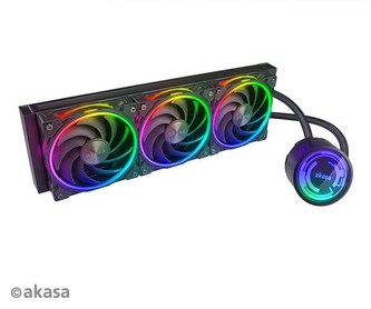 AKASA chladič CPU SOHO 360 Dusk Edition, Triple radiator liquid CPU cooler ARGB LED, Black