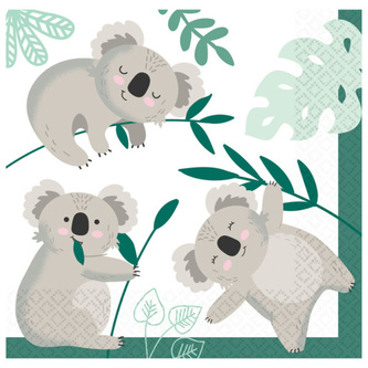 Papírové ubrousky - Koala 16 ks, 33 x 33 cm