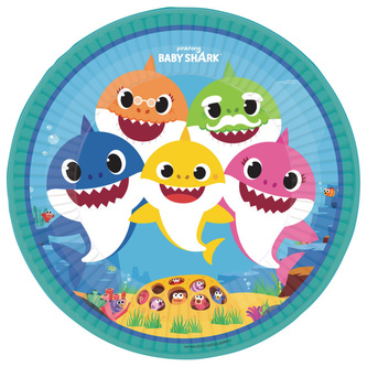 EKO Papírové talíře Baby Shark 23 cm - 8 ks
