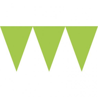 Vlaječková girlanda světle zelená 450 cm