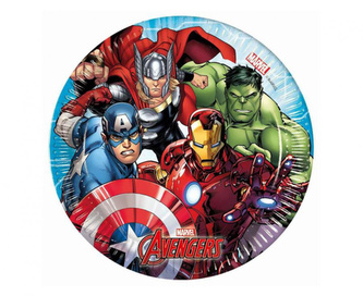 EKO Papírové talířky Mighty Avengers 20 cm - 8 ks