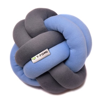 T-TOMI Pletený míček Blue + Antracit