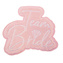 Nažehlovací odznáček růžový Team Bride 10 x 8 cm - 6 ks