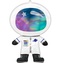Foliový balonek astronaut - lesklý 76 cm