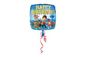 Foliový balonek Tlapková patrola Happy Birthday 43 cm