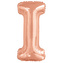 Foliové písmeno I rose gold 100 cm - Amscan