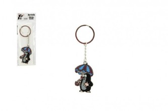 Kovový přívěšek Krtek s deštníkem na klíče 5cm v sáčku