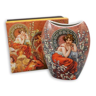 HOME ELEMENTS Váza 20 cm, Mucha tmavý