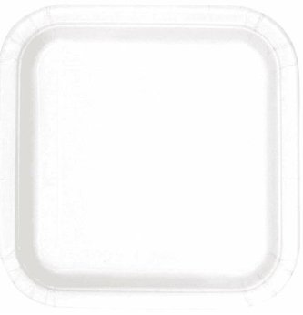 Talerze papierowe kwadratowe eko 23cm 10szt