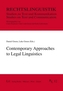 CONTEMPORARY APPROACHES TO LEGAL LINGUIS
