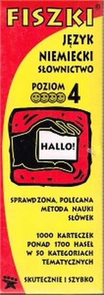 Fiszki język niemiecki Słownictwo 4