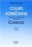 Cours de la Sorbonne livret de corriges