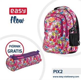 Plecak szkolny. młodzieżowy kolorowy Easy piórnik GRATIS